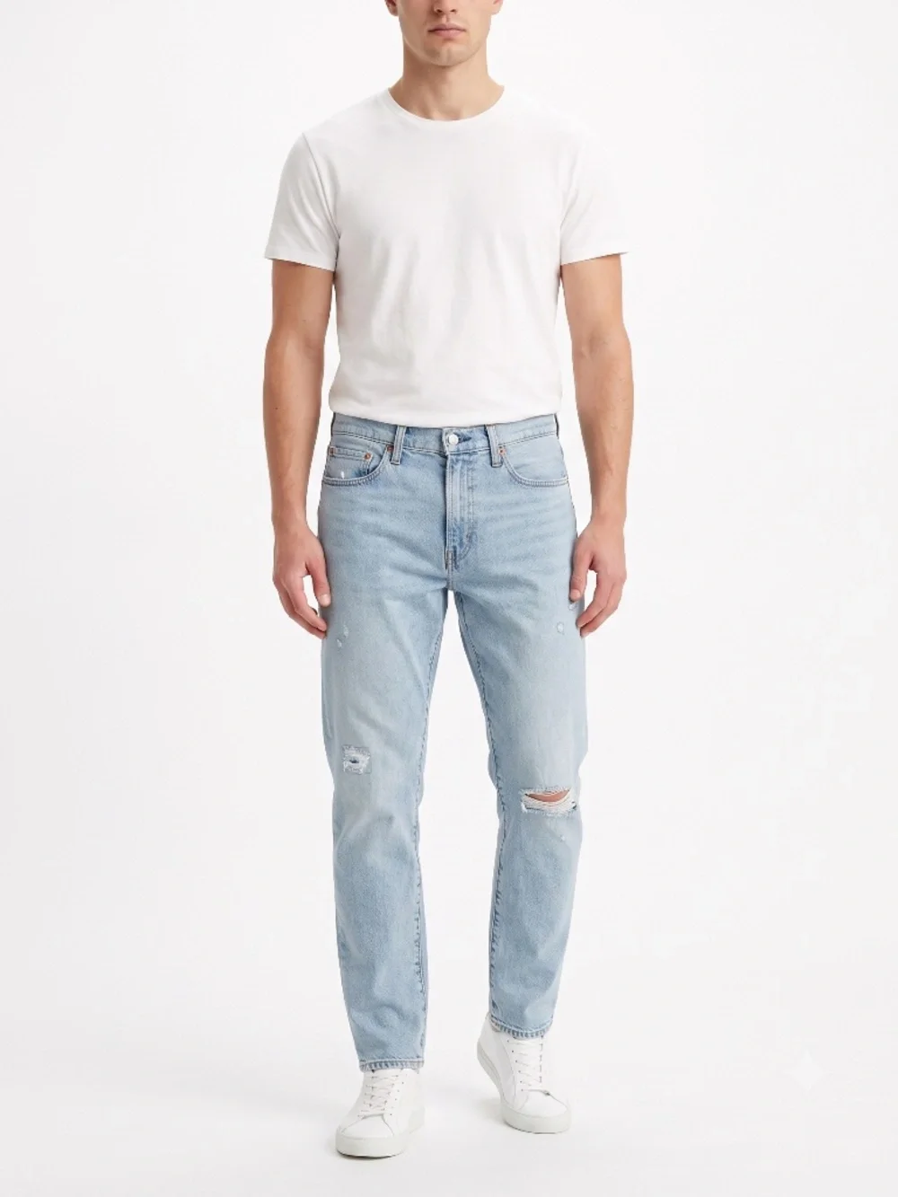 Levis Premium 541 Athletic Taper Jeans Light Wash Distressed NWT 32x32